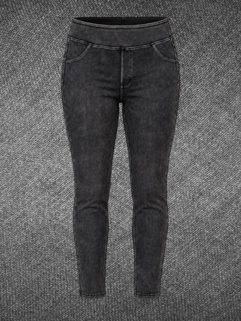 Halara Black Wash High Rise Stretch Skinny Jeans L
